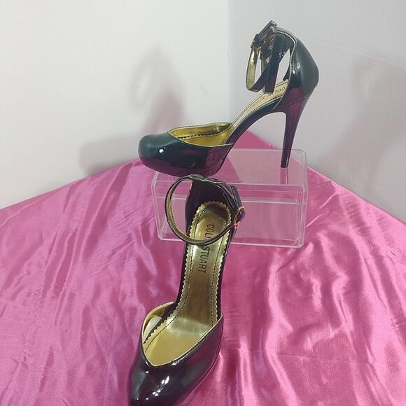 Colin Stuart Womens SZ 7.5M Black Heels. Condition is Pre-owned. - Picture 1 of 11
